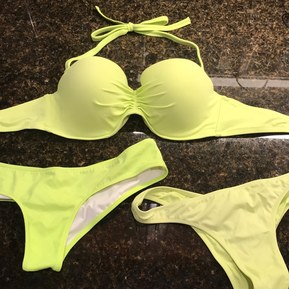 Victoria’s Secret neon green bikini set